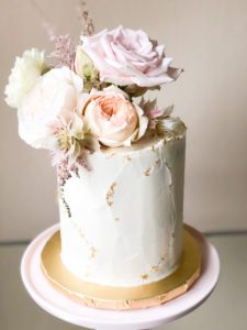 buttercream floral cake